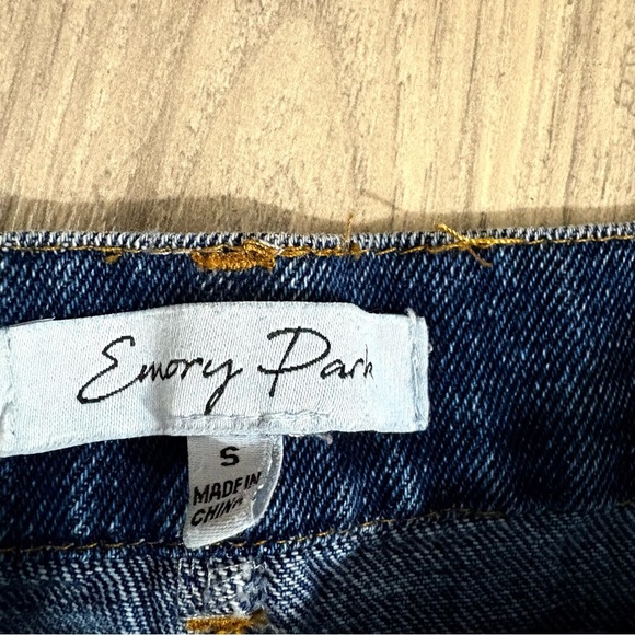 Emory Park High Rise Flare Jeans Ripped Sz 2 - Picture 5 of 9